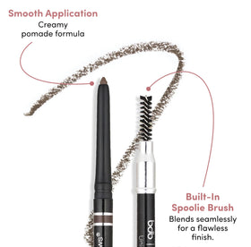 billion dollar brows texture swatch on skin revealing matte, natural color