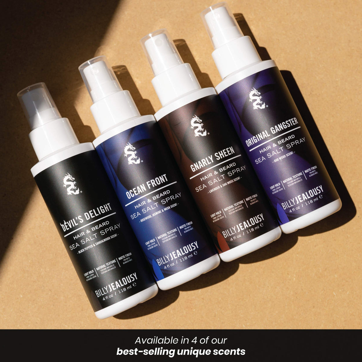 Billy Jealousy ingredients sea salt and castor oil detail for thicker hair