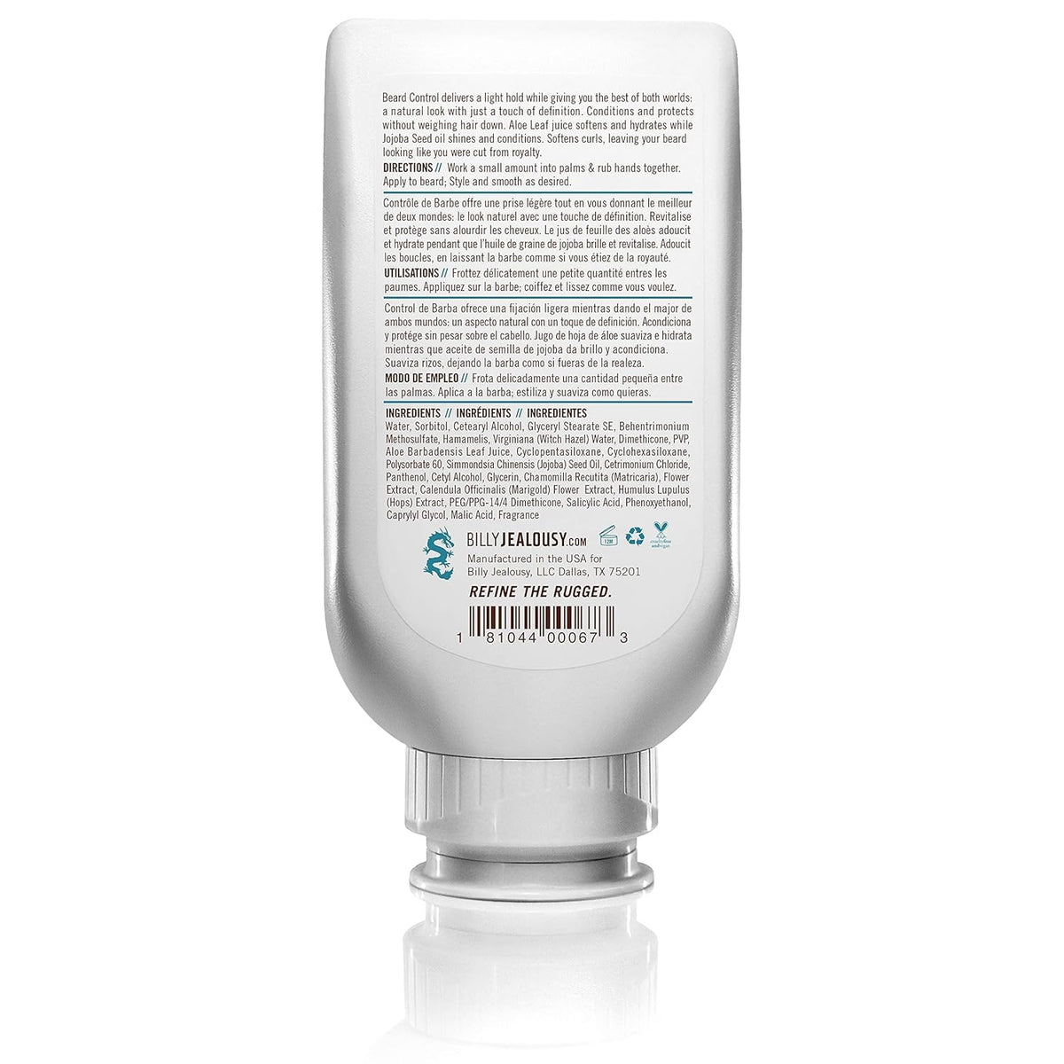Billy Jealousy with jojoba seeds highlighting natural oil for conditioning benefit