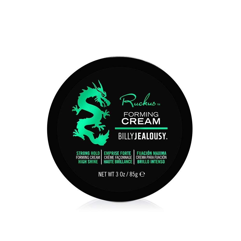billy jealousy jar front view showing label and size, highlighting premium styling