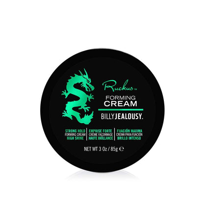 billy jealousy jar front view showing label and size, highlighting premium styling