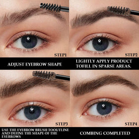 BINGBRUSH before and after brows demonstrating filling sparse areas benefit