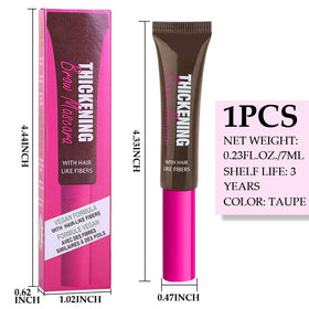 BINGBRUSH model applying eyebrow gel in mirror for easy everyday grooming benefit