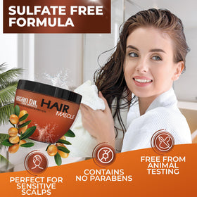 BINGO HAIR CARE application on wet hair demonstrating easy spreadability and detangling benefits