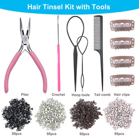 Bintvoy layout of tools and 200 micro link beads for simple installation