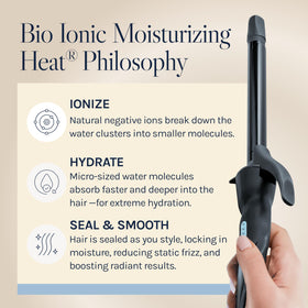 Bio Ionic packaging with accessories illustrating what’s included and storage convenience