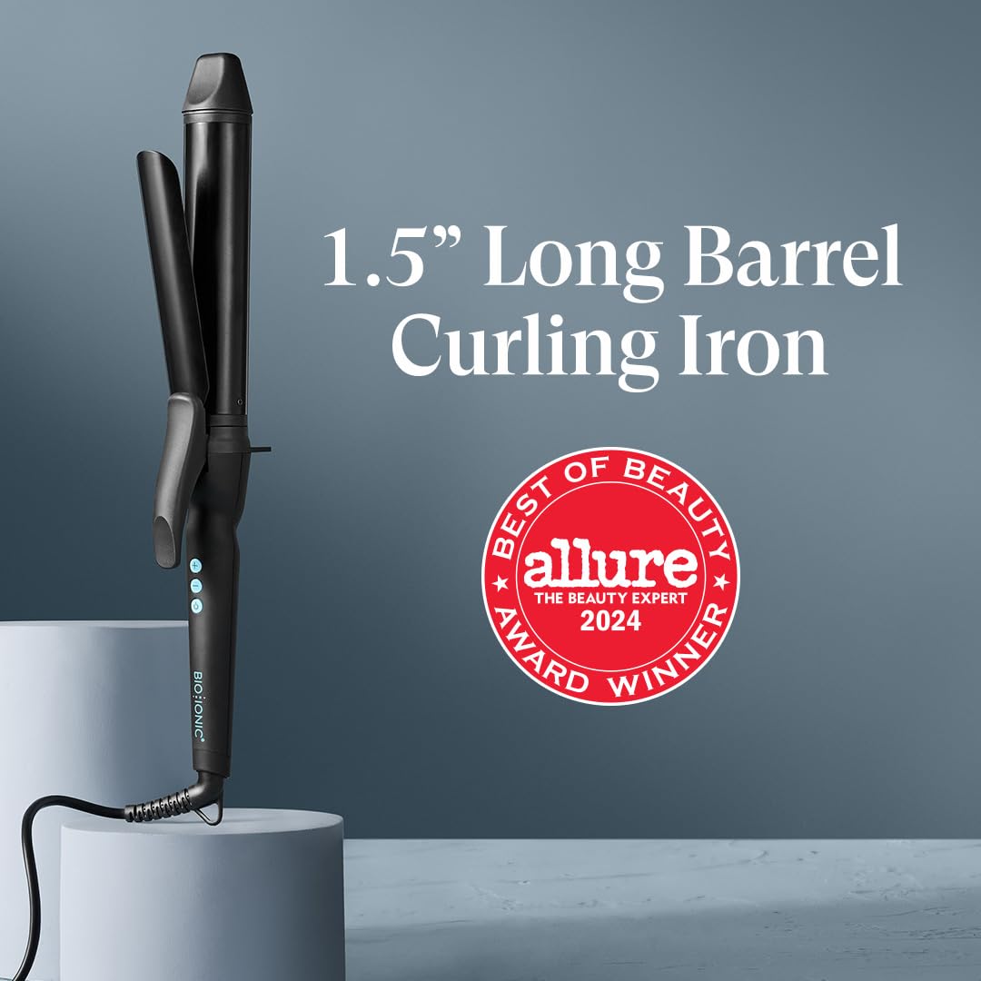 BIO IONIC macro of ceramic mineral surface to show even heat and hair-smoothing finish
