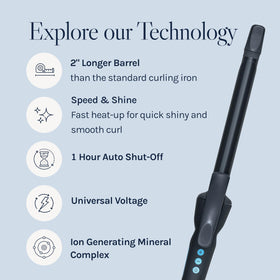 Bio Ionic temperature control display showing adjustable heat up to 430°F for custom styling