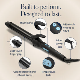 Bio Ionic swivel cord and handle for tangle-free maneuverability