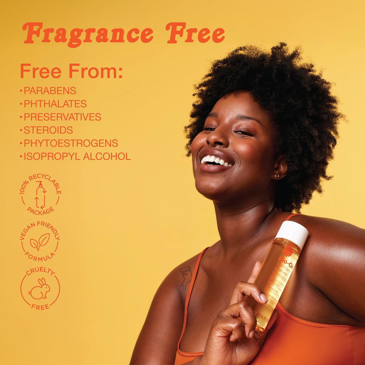 Applying Bio-Oil to forearm to reduce dryness, Bio-Oil moisturizes skin