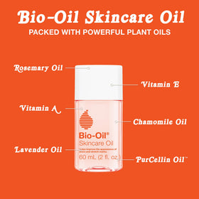 Bio-Oil body application on belly reducing stretch mark appearance with daily massage