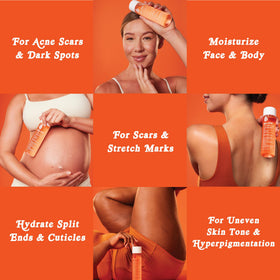 Bio-Oil face application demonstration showing gentle facial hydration and smoother texture