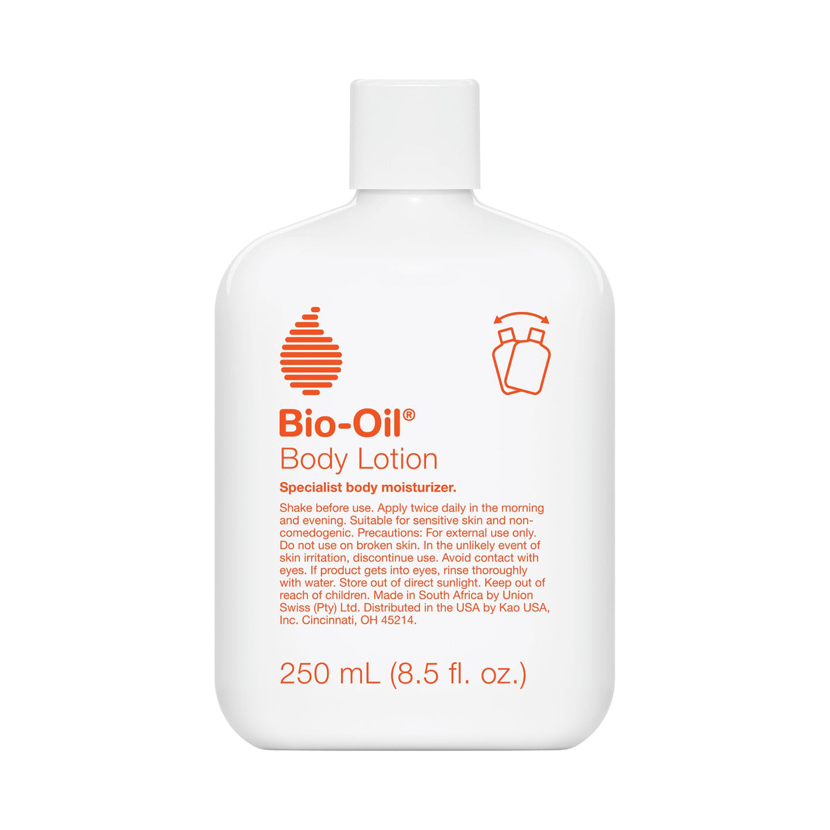 Bio-Oil front packaging body lotion showing bottle and benefits
