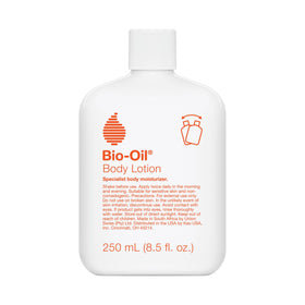 Bio-Oil front packaging body lotion showing bottle and benefits