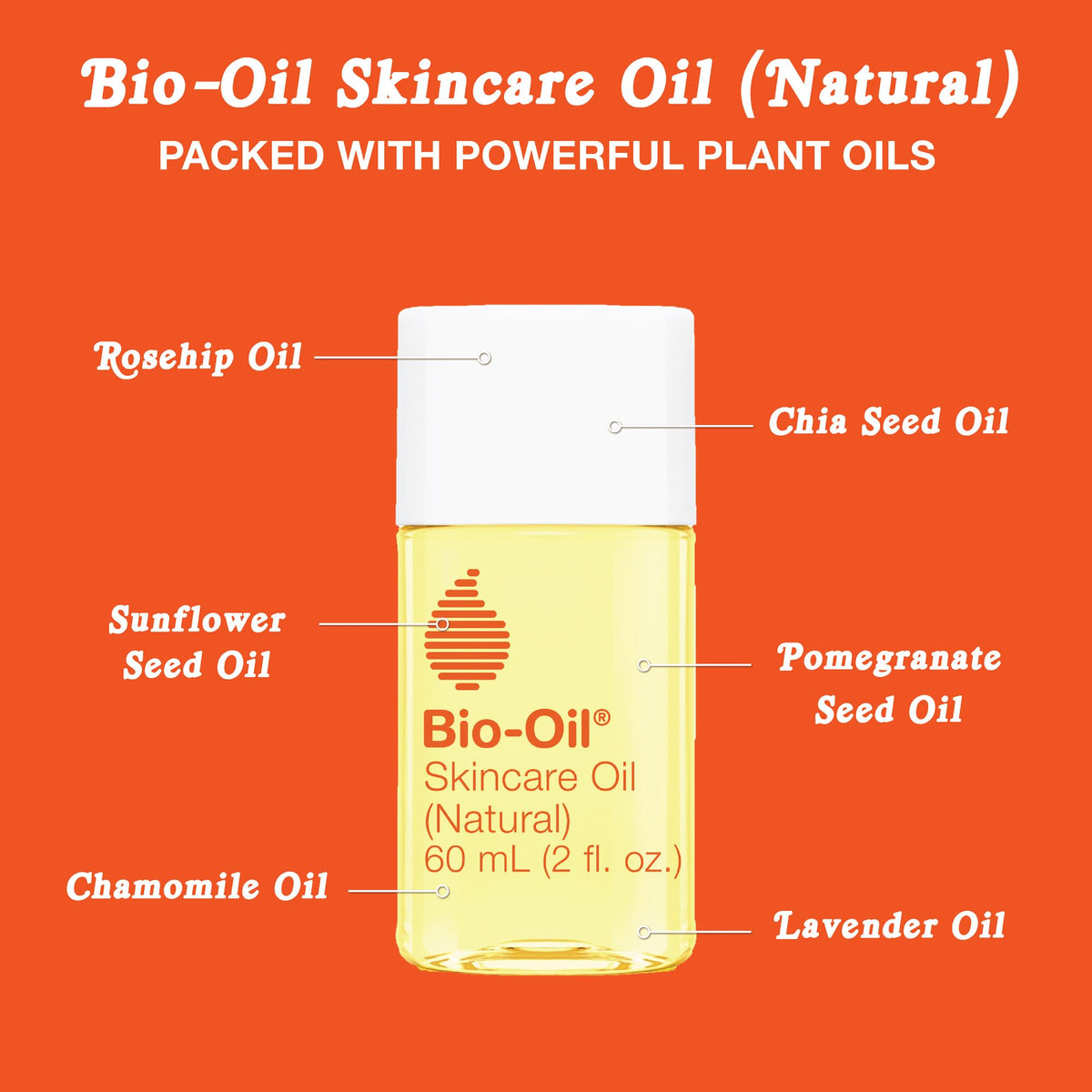 Bio-Oil used on beard and hair to condition dry ends and improve manageability