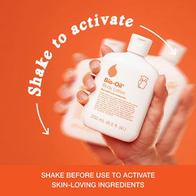 Bio-Oil ingredient trio of shea, rosehip, jojoba representing nourishing oils