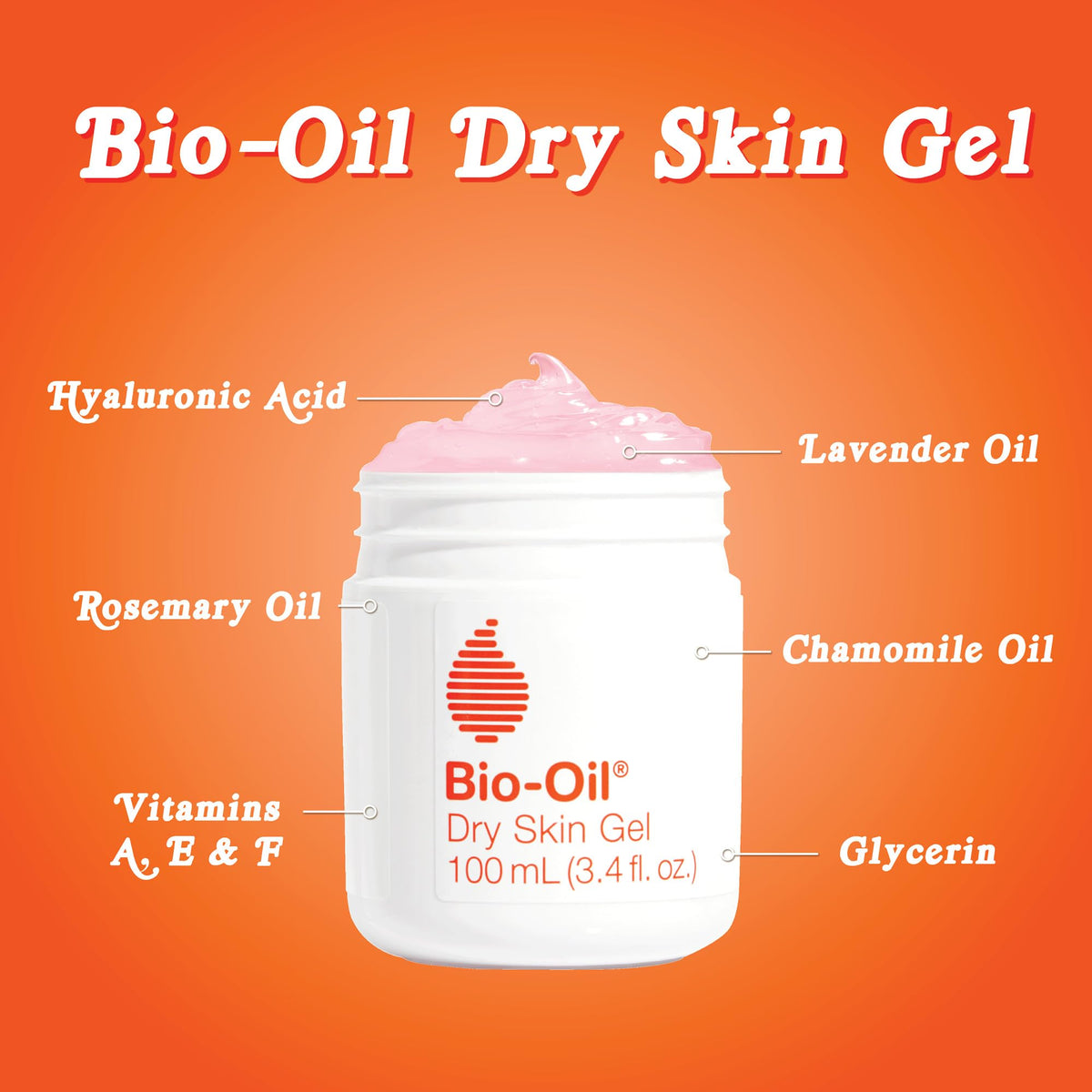Bio-Oil ingredients label closeup showcasing vitamin B3 and emollients