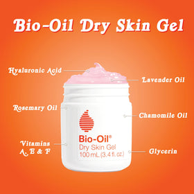 Bio-Oil ingredients label closeup showcasing vitamin B3 and emollients