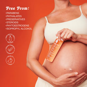 Bio-Oil ingredients label detail highlighting vitamin E and botanical oil blend for nourishment