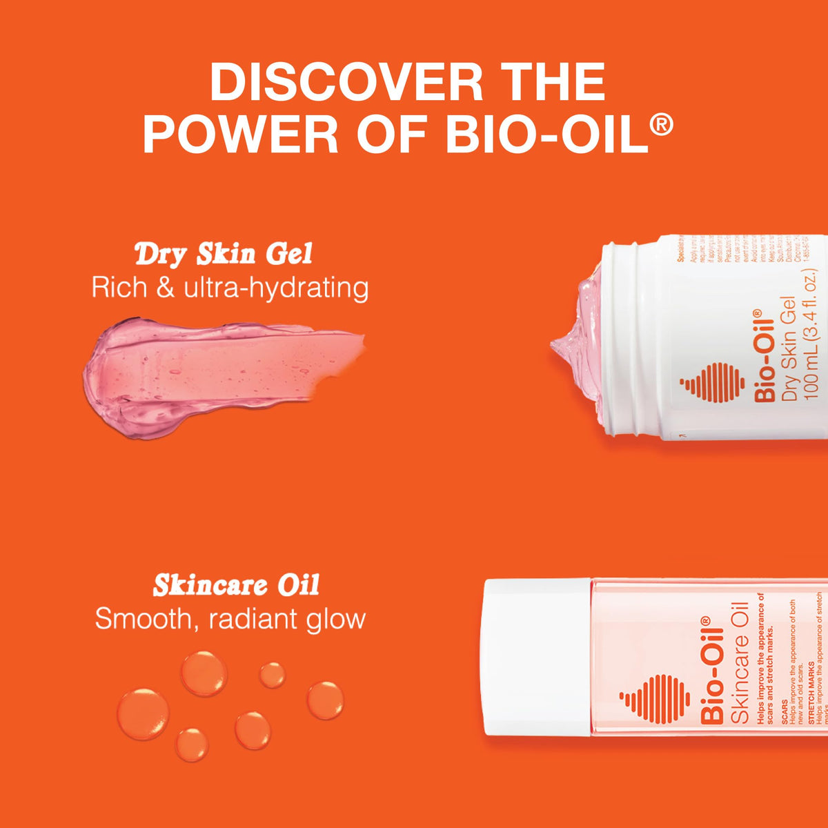 Bio-Oil used on hair and beard to condition and reduce frizz