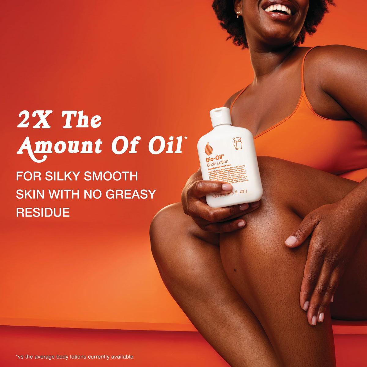 Bio-Oil pump close-up demonstrating easy dispensing and controlled lotion flow