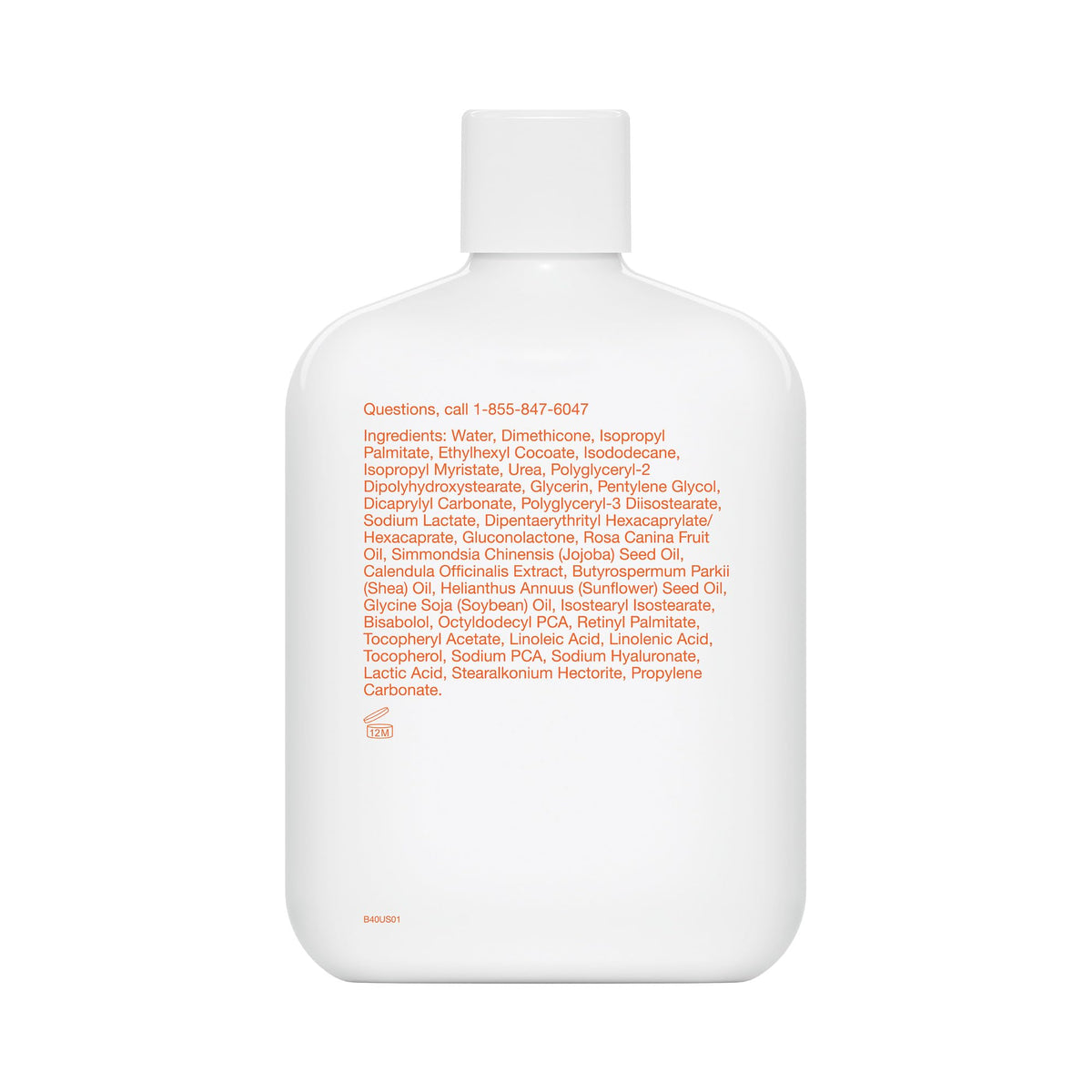 Bio-Oil recyclable packaging label emphasizing eco-friendly, reusable materials