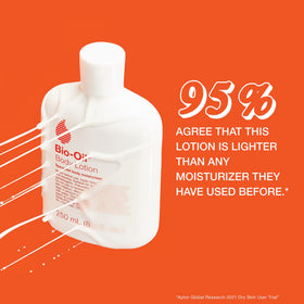 Bio-Oil texture spread on skin highlighting fast absorption and non-greasy finish