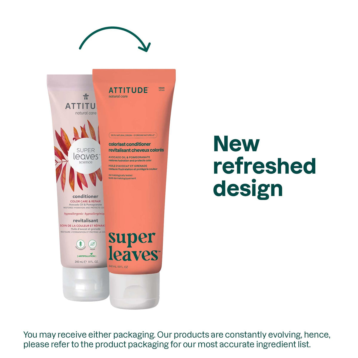 BIO SPECTRA ATTITUDE back label with ingredients and usage instructions