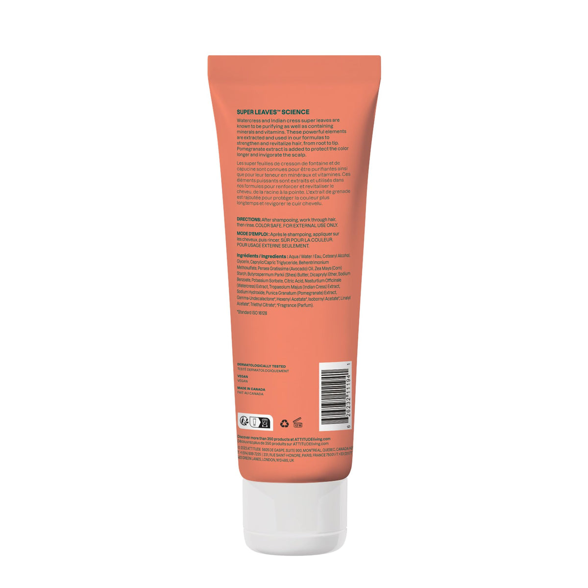 BIO SPECTRA ATTITUDE bottle on bathroom shelf in natural lifestyle setting