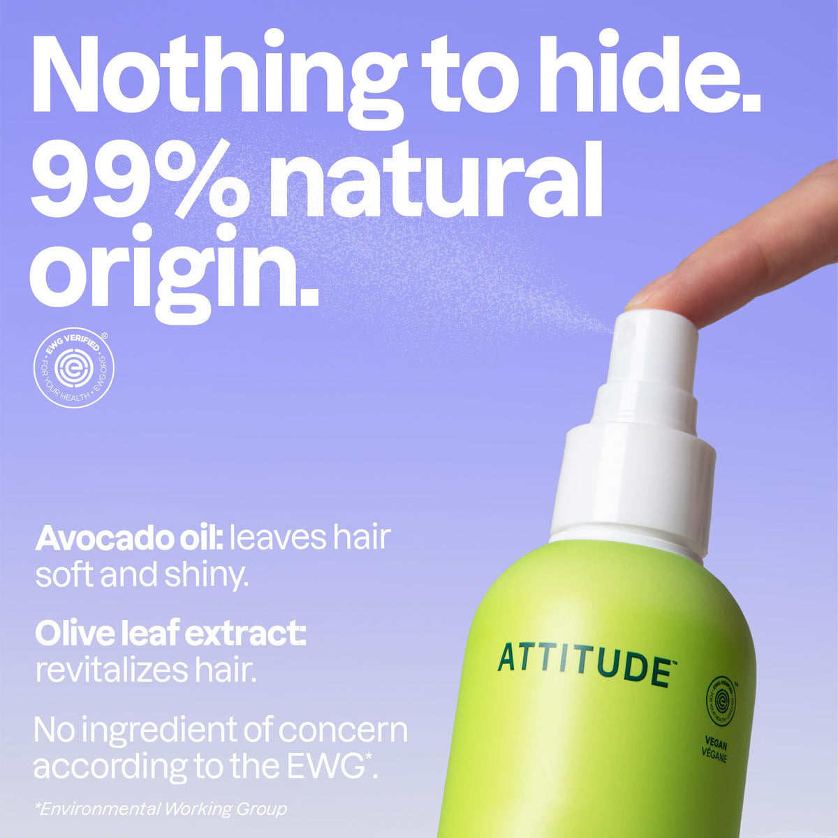 BIO SPECTRA ATTITUDE mist texture on hair strands for lightweight detangling