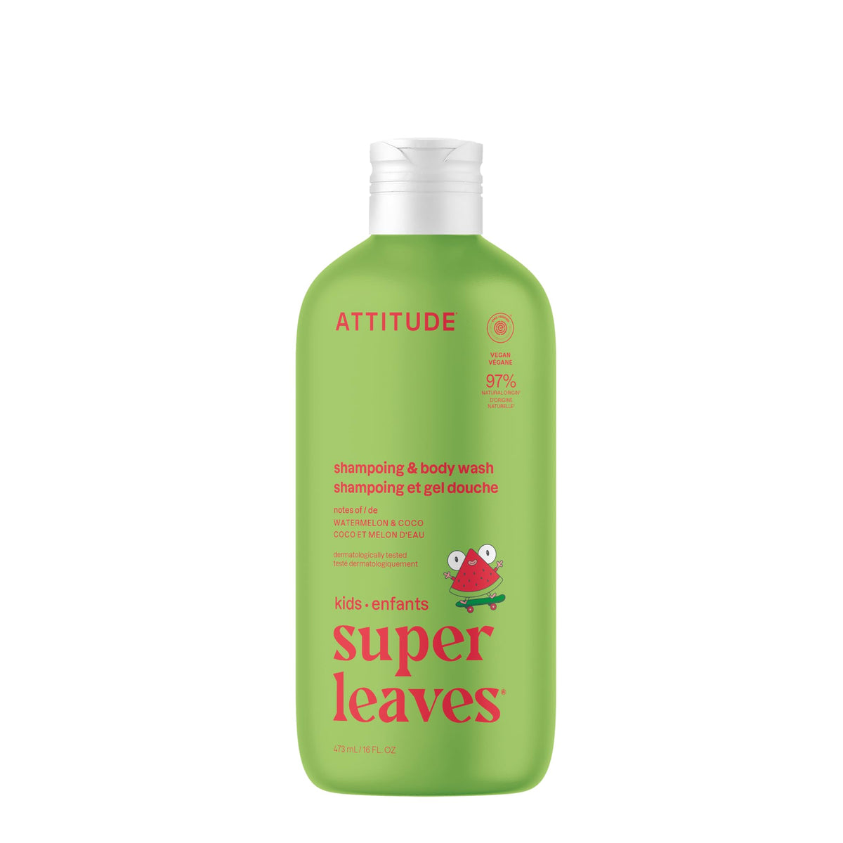 BIO SPECTRA ATTITUDE front packaging showing watermelon coco scent and benefit
