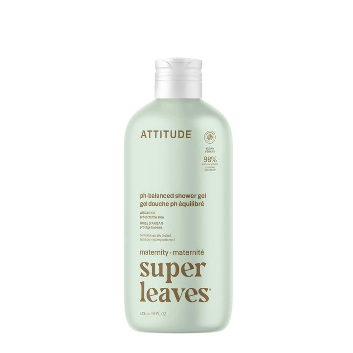 BIO SPECTRA ATTITUDE front packaging showing gentle pregnancy body wash and benefits