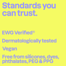 BIO SPECTRA ATTITUDE label close-up showing EWG Verified and ingredient clarity