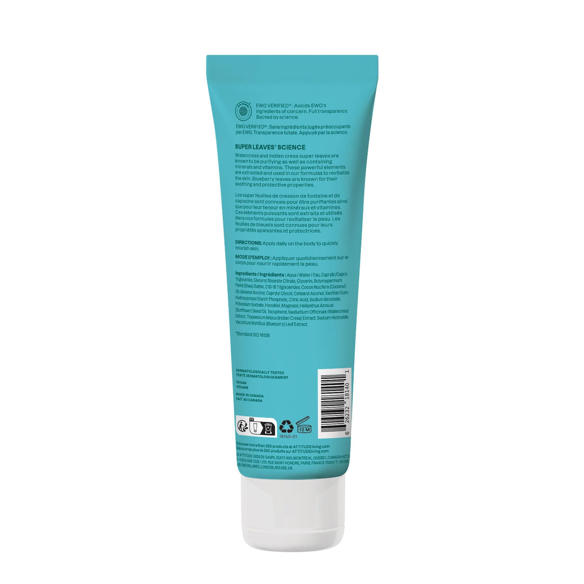 BIO SPECTRA ATTITUDE recyclable HDPE label emphasizing responsible packaging