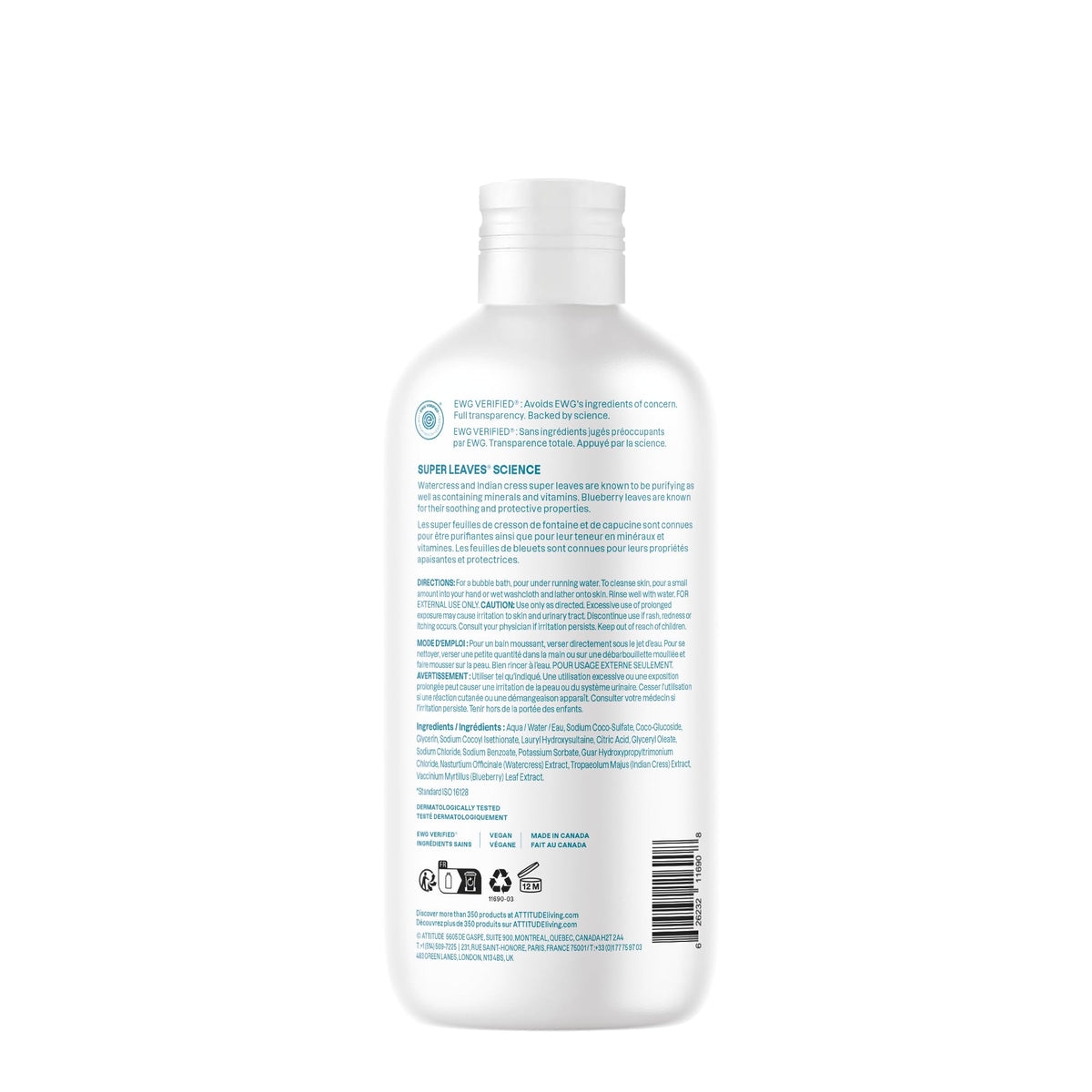 BIO SPECTRA ATTITUDE 16 fl oz bottle next to common items for scale