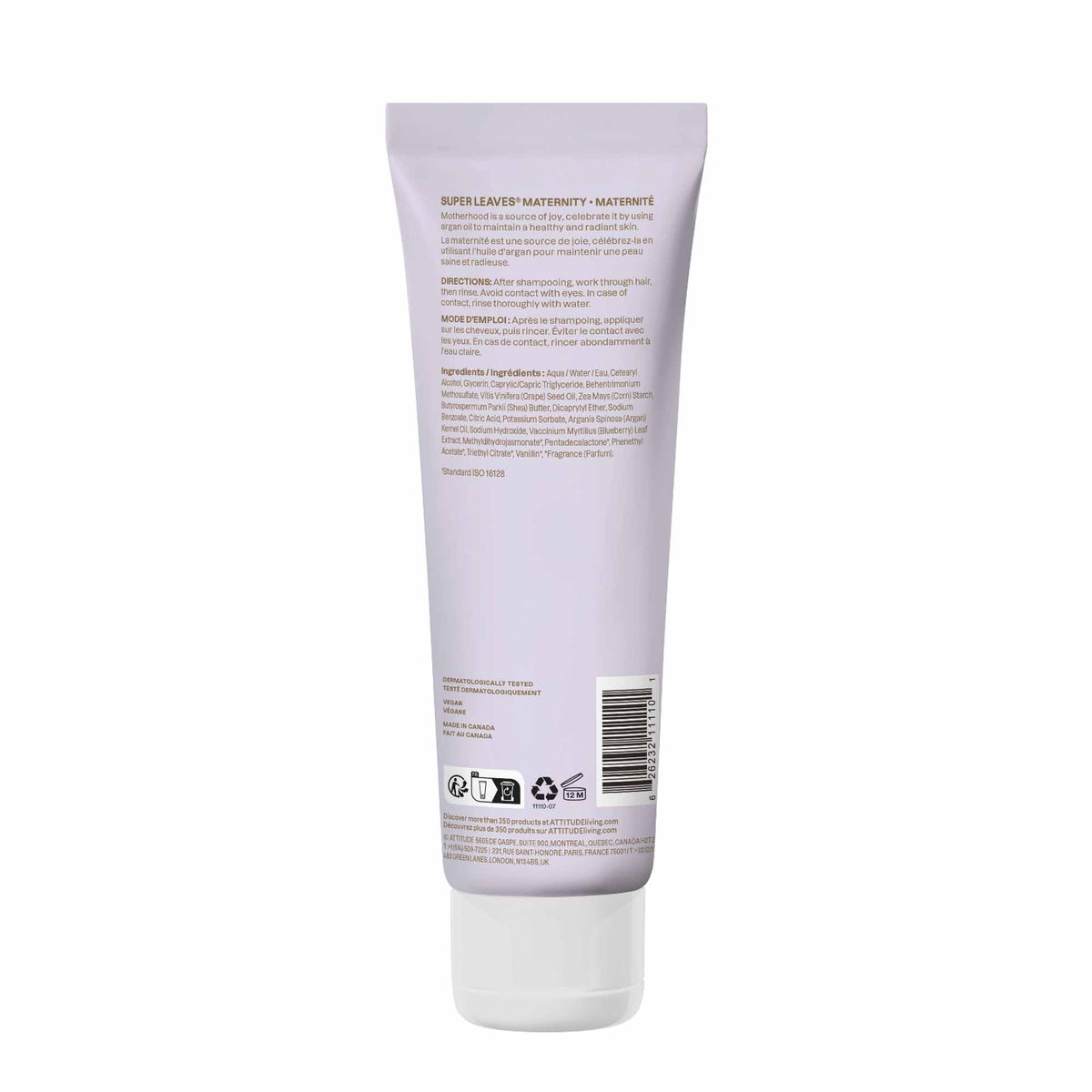 BIO SPECTRA ATTITUDE size scale comparison demonstrating travel-friendly 8 fl oz convenience