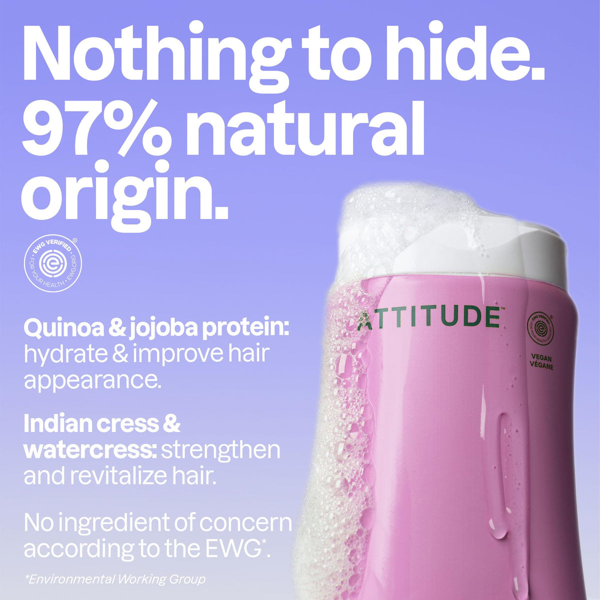 BIO SPECTRA ATTITUDE creamy lather texture demonstrating gentle hydrate