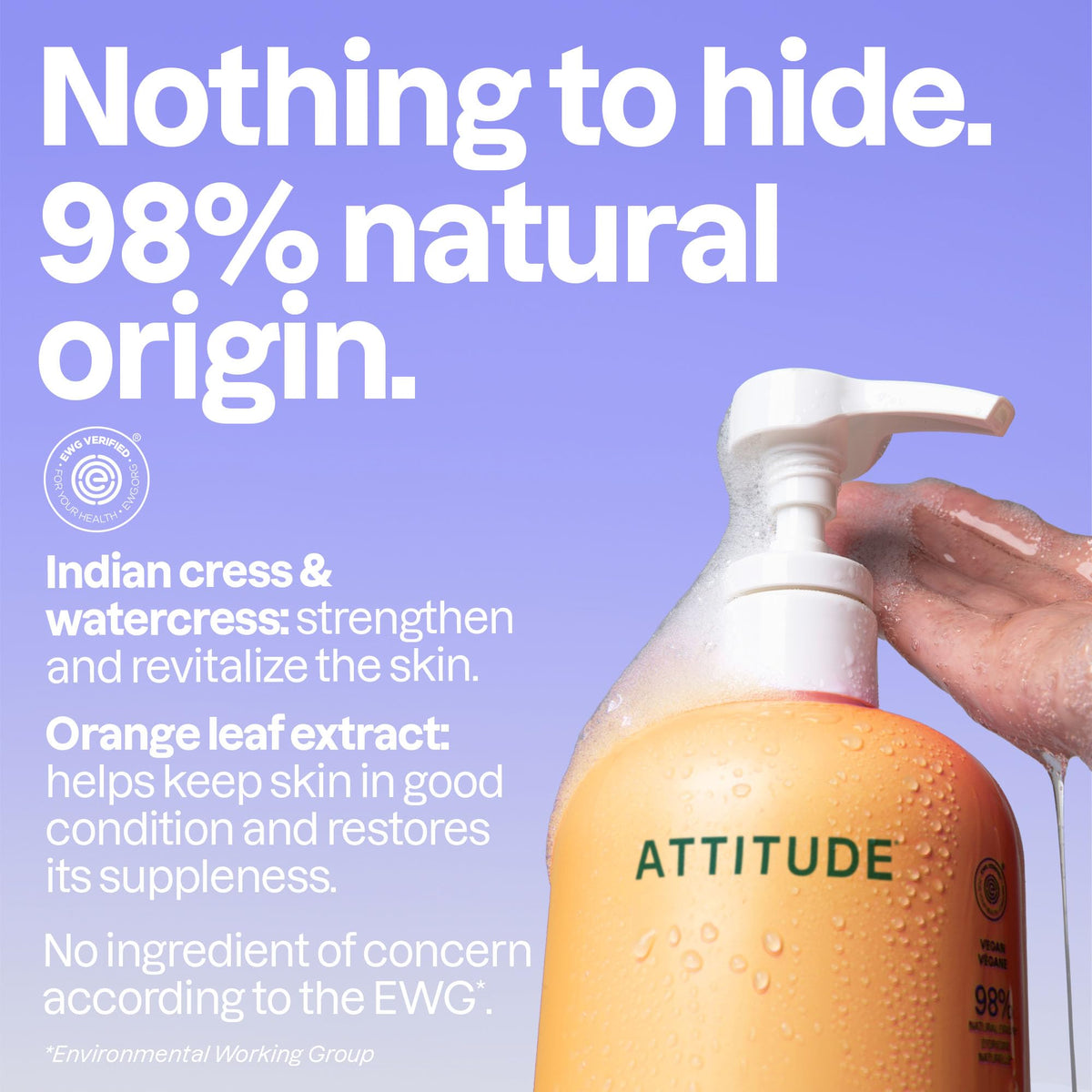 BIO SPECTRA ATTITUDE creamy lather texture showing gentle cleansing