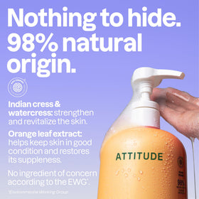 BIO SPECTRA ATTITUDE creamy lather texture showing gentle cleansing