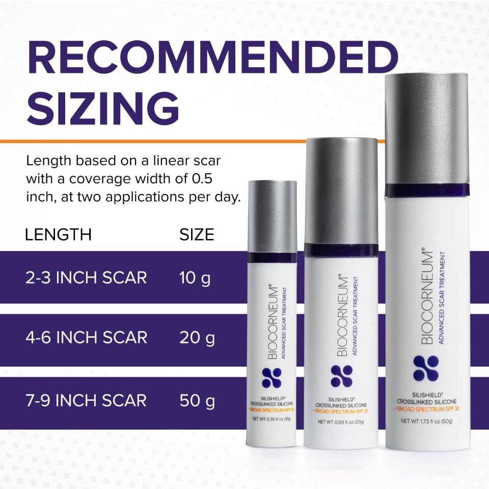 BIOCORNEUM being applied to an arm scar demonstrating easy, even coverage