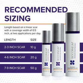 BIOCORNEUM being applied to an arm scar demonstrating easy, even coverage