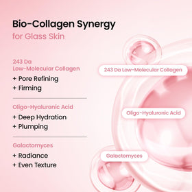 BIODANCE essence drip close-up showing concentrated collagen hydration
