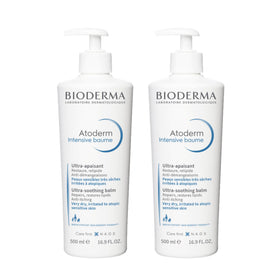 Bioderma Atoderm duo front packaging shows two bottles for extended use and convenience
