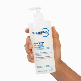Bioderma in bathroom lifestyle setting promoting daily skincare routine