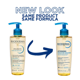 Bioderma Atoderm in-shower application on forearm illustrating soothing hydration