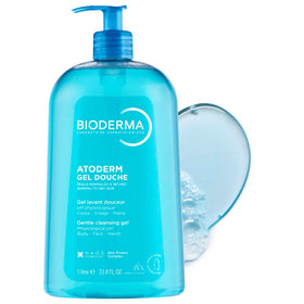 Bioderma pump dispensing creamy gel for controlled, mess-free use