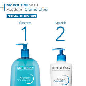 Bioderma Atoderm Ultra cream held in hand for scale, large 16.9 fl oz tubes