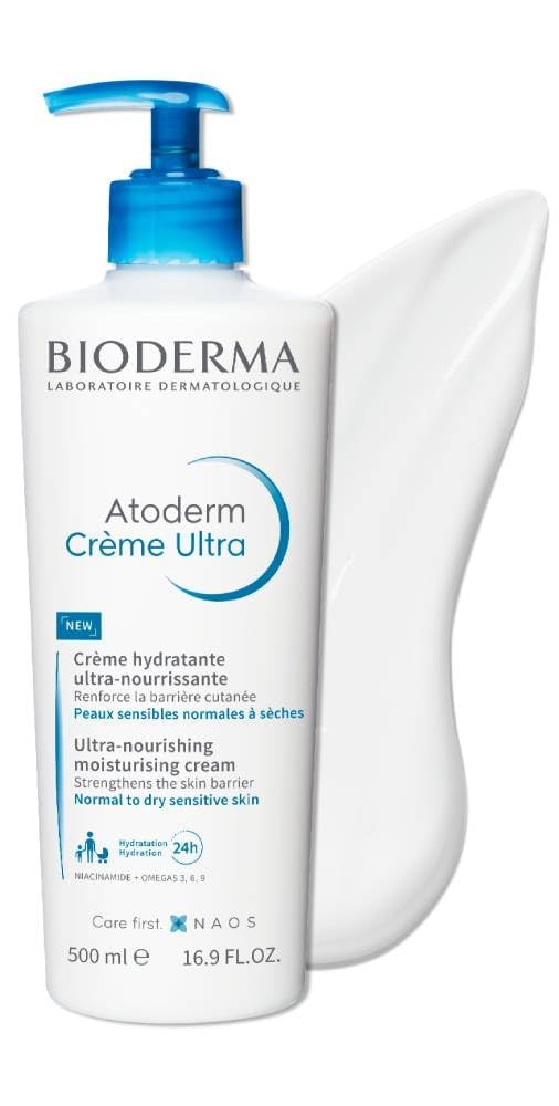 Bioderma Atoderm Ultra cream smooth texture close-up demonstrating rich hydration