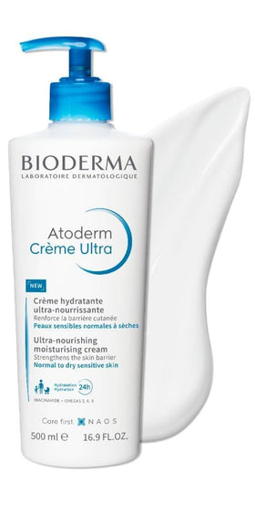 Bioderma Atoderm Ultra cream smooth texture close-up demonstrating rich hydration
