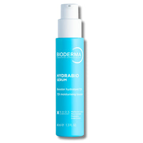 Bioderma bottle front packaging showing clean hydration branding and benefit